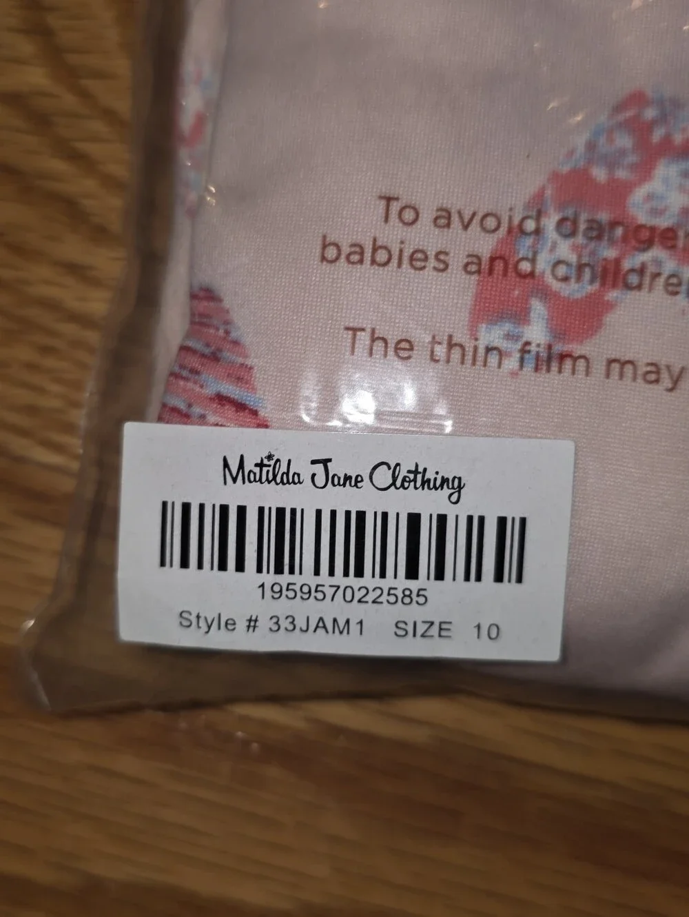 Matilda Jane Nwt Size 10 Fairy Dust Allover Heart Print PJ'S Pajama Set Nwt
